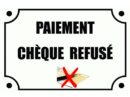 Logo chèques refusés